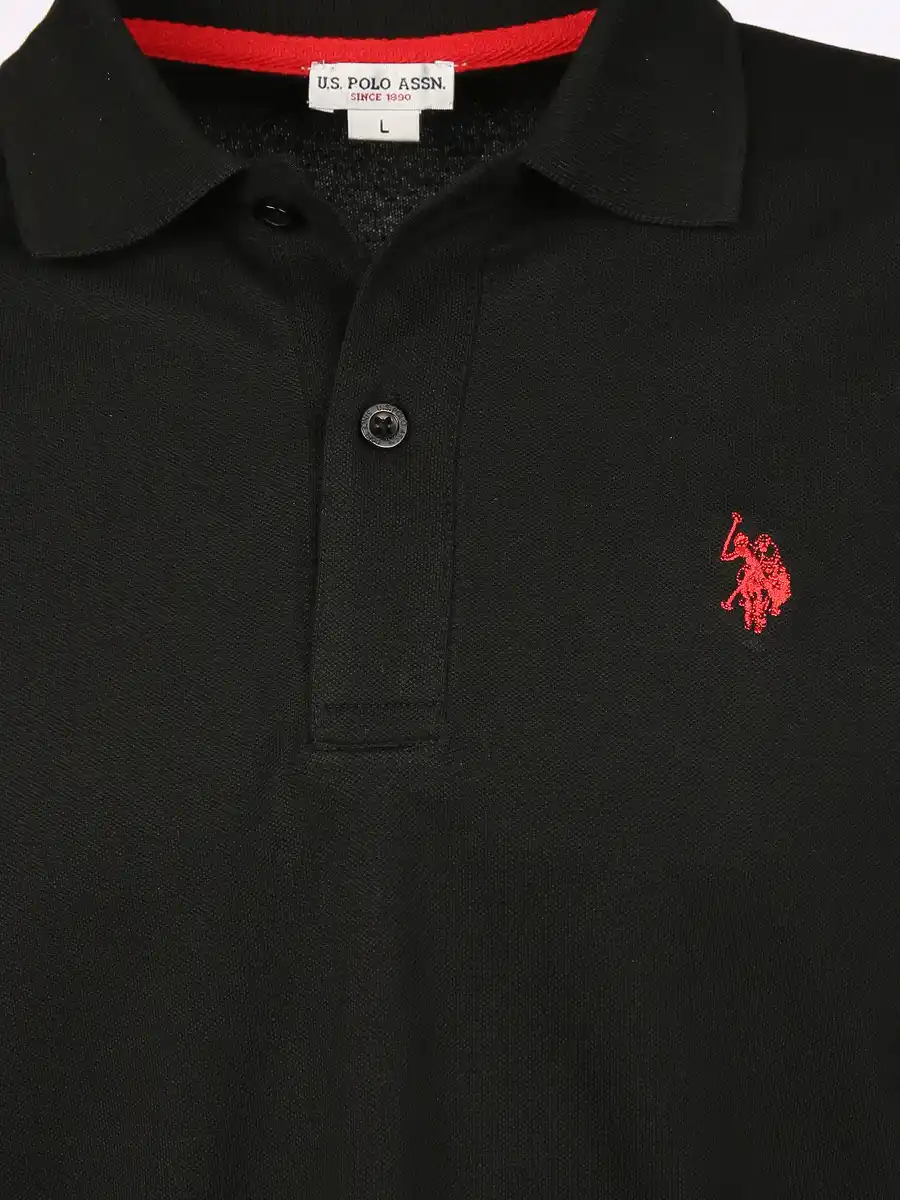 Bild 3 von Herren Poloshirt mit Stickerei Schwarz