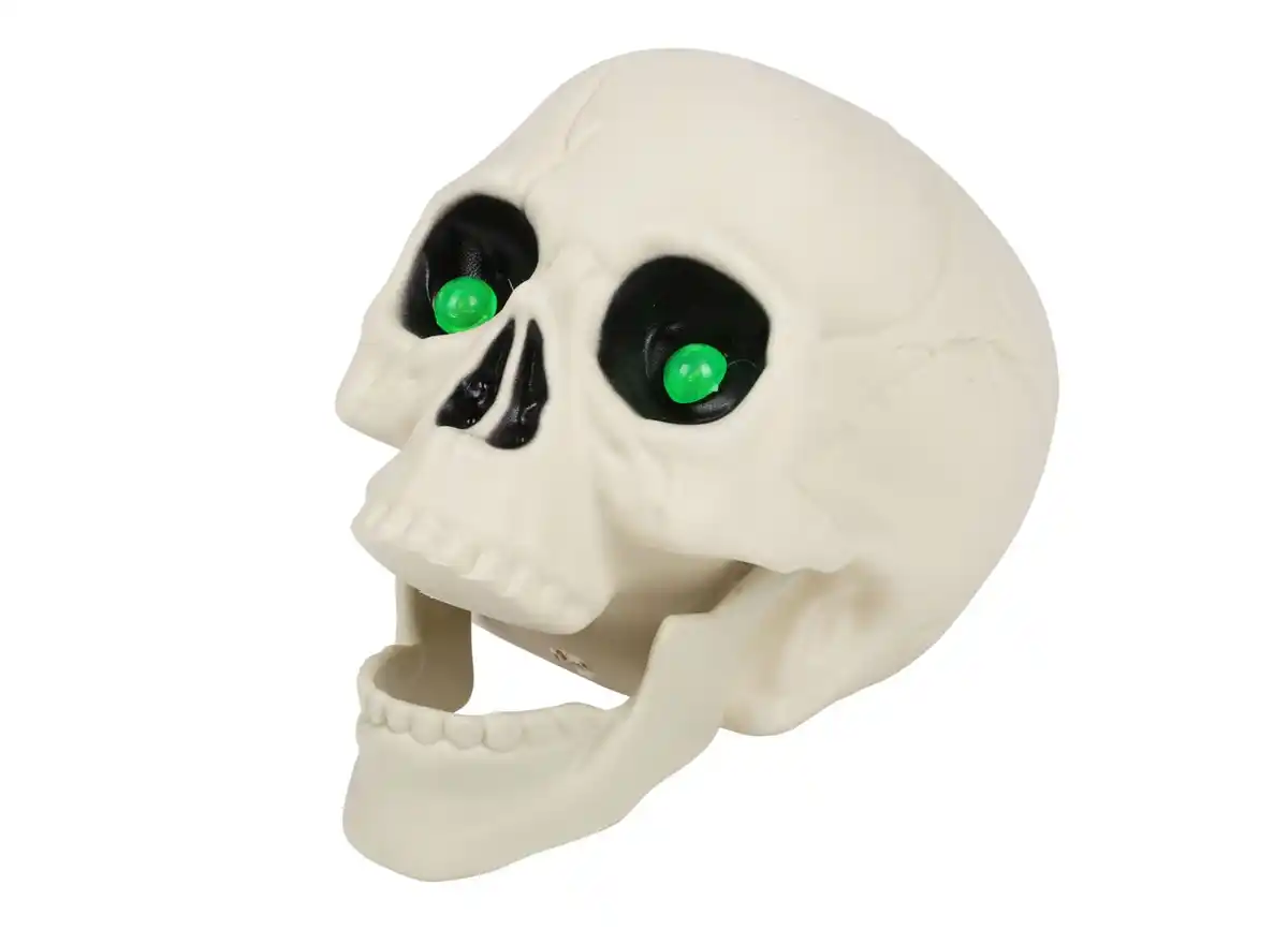 Bild 1 von Halloween Totenkopf mit LED-Augen 16x16x20cm