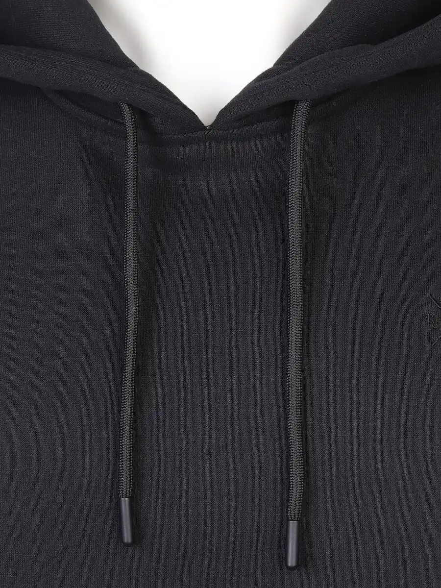 Bild 3 von Herren Kapuzensweatshirt unifarben Schwarz