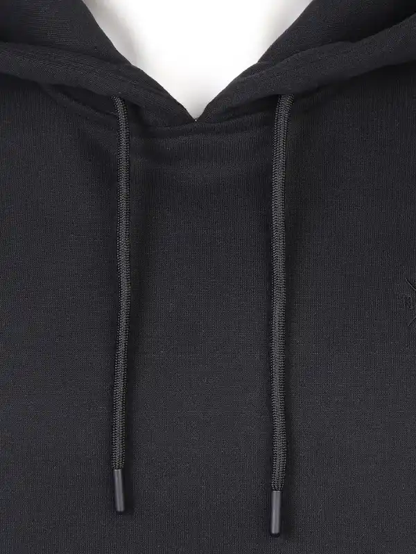 Bild 3 von Herren Kapuzensweatshirt unifarben Schwarz