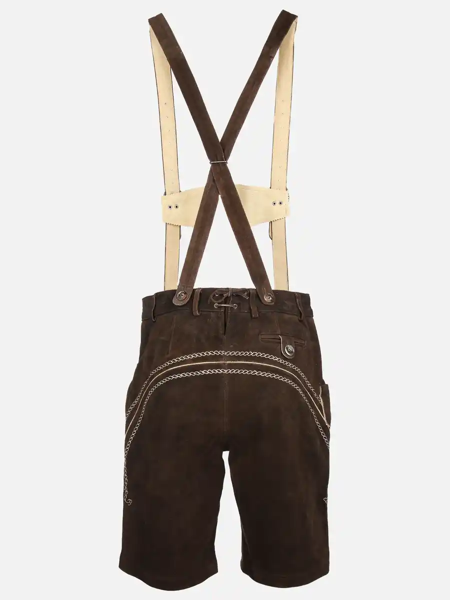 Bild 2 von Herren Trachtenhose in Echtleder Braun