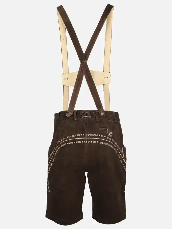 Bild 2 von Herren Trachtenhose in Echtleder Braun