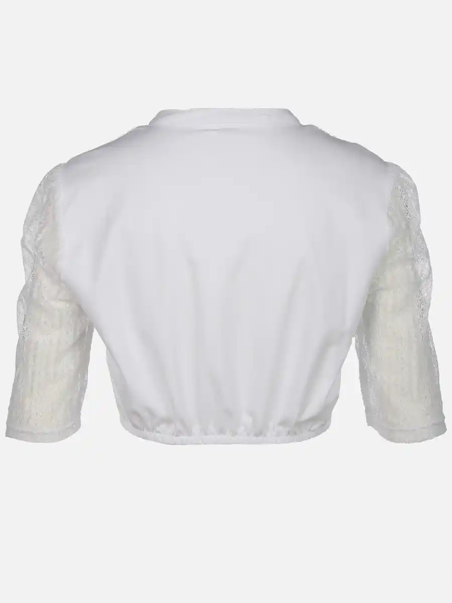 Bild 2 von Damen Dirndlbluse mit V-Ausschnitt Weiß