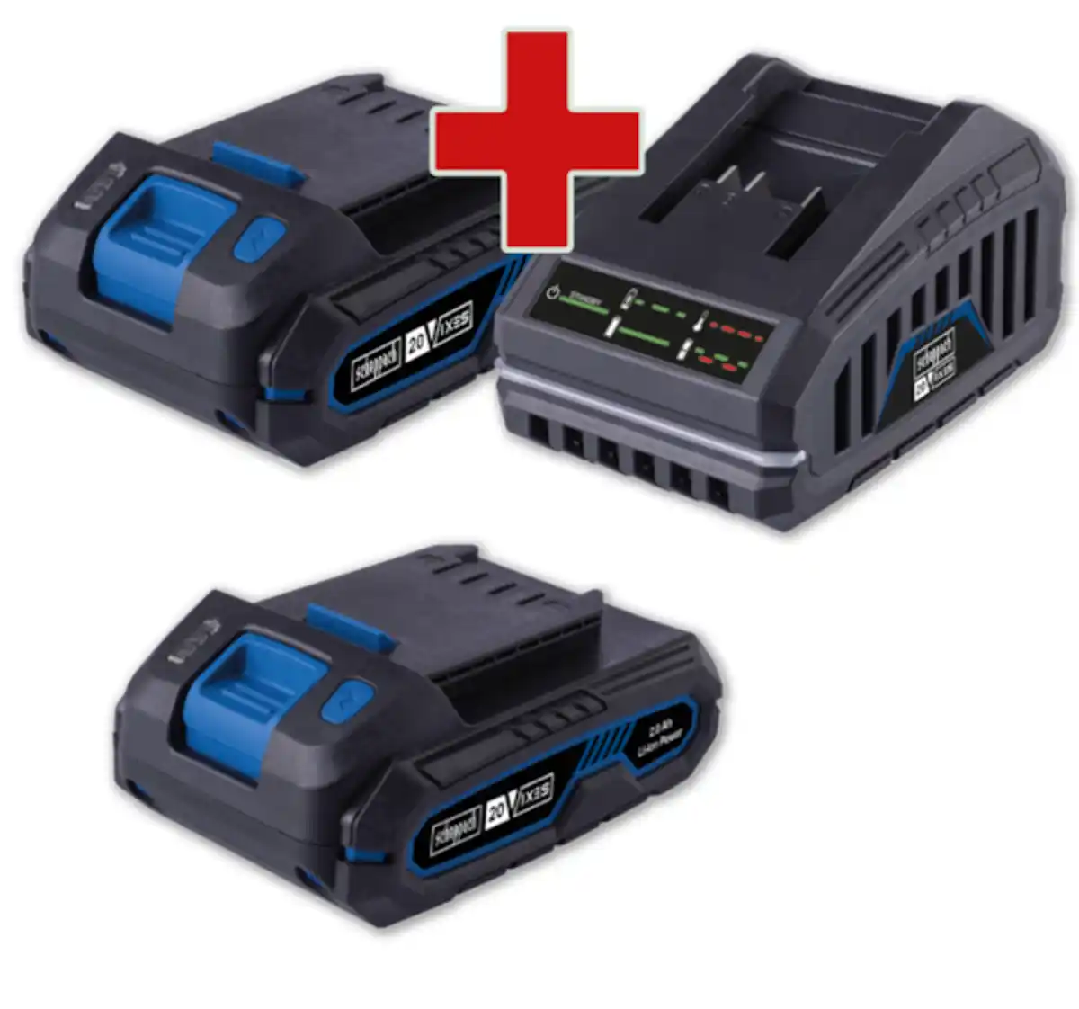 Bild 1 von SCHEPPACH Akku-Starter-Set SBSK2.0 oder 20-V-Li-Ion-Akku/2,0 Ah SBP2.0*