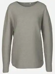 Damen Strukturpullover Silber