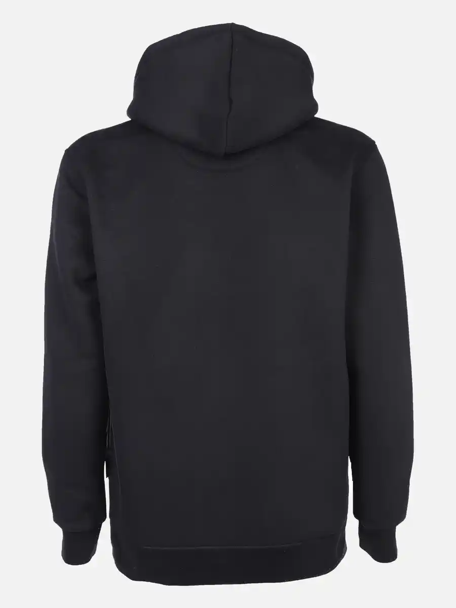 Bild 2 von Herren Kapuzensweatshirt unifarben Schwarz