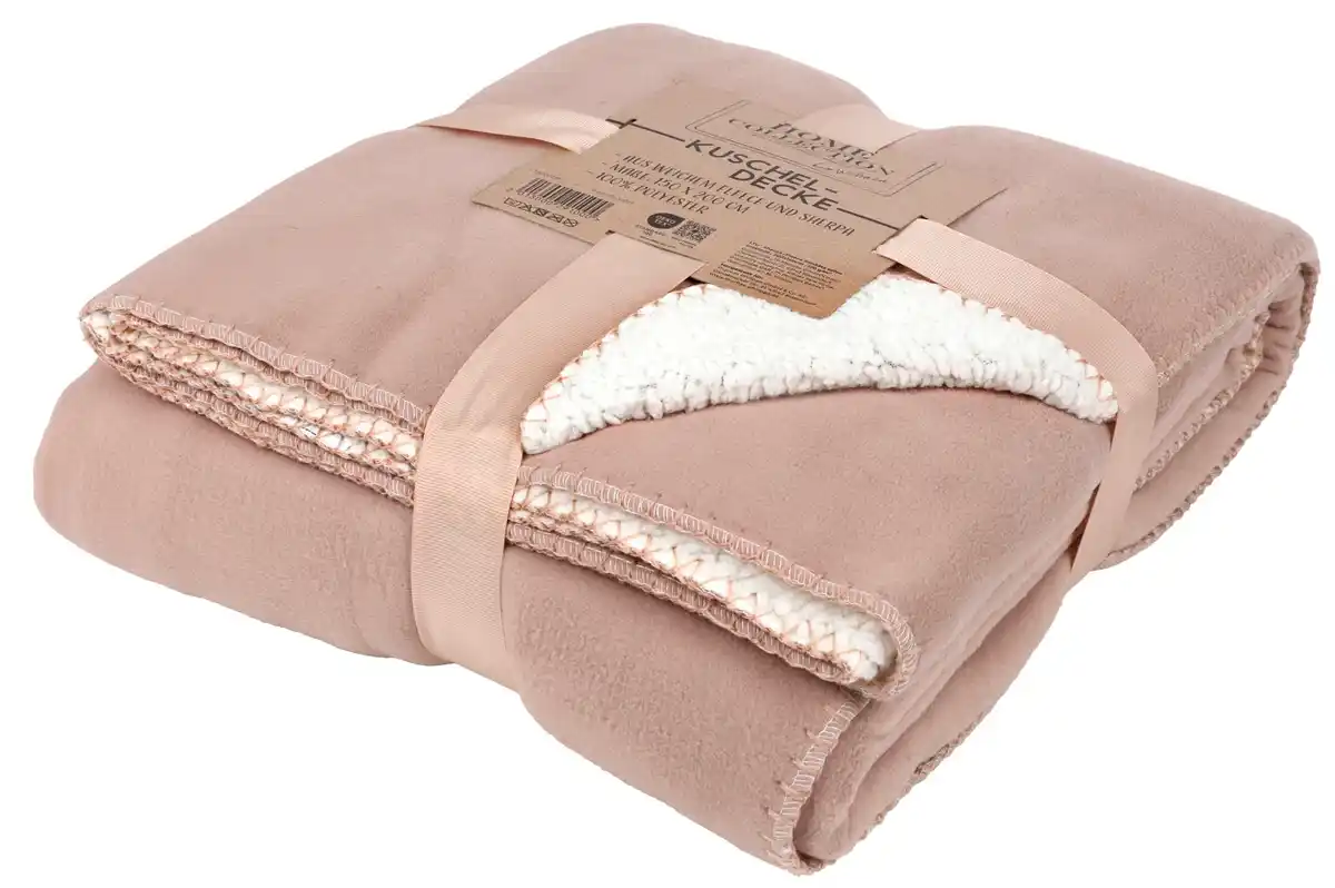 Bild 1 von Kuscheldecke aus weichem Fleece und Sherpa