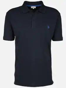 Herren Poloshirt mit Stickerei Marine