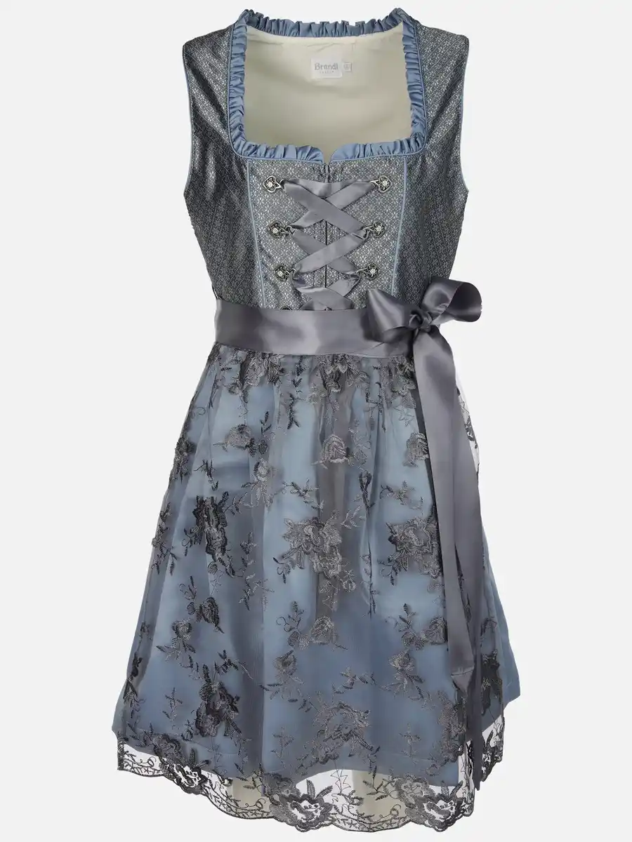 Bild 1 von Damen Dirndl mit Spitzenschürze Blau