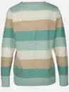 Bild 2 von Damen Pullover "Cashmere Like" mit breiten Frabstreifen Türkis
