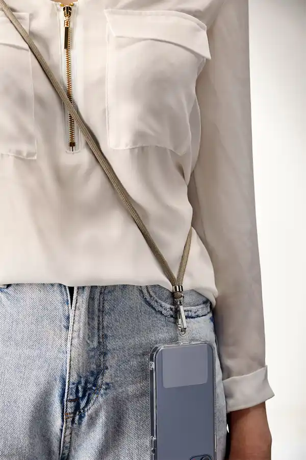 Bild 3 von IDEENWELT Handykette mit Pad braun/silber