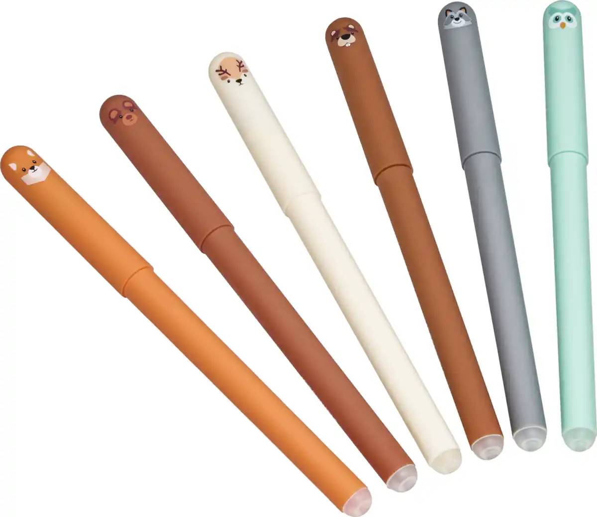 Bild 1 von IDEENWELT 6er Set Radierbare Tintenroller Waldtiere