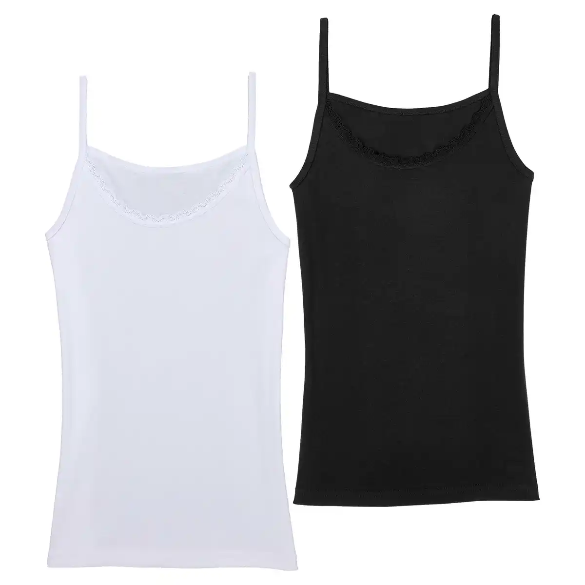 Bild 1 von UP2FASHION BASICS Damen Unterhemd, 2er-Pack - Strap crew neck