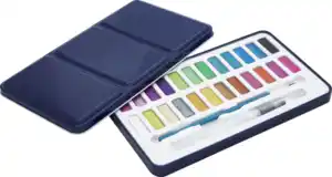 IDEENWELT Aquarellfarbkasten Metallic
