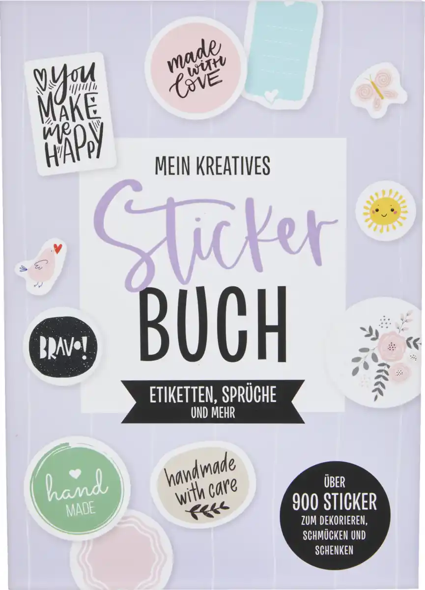 Bild 1 von IDEENWELT Stickerbuch Etiketten, Sprüche & mehr