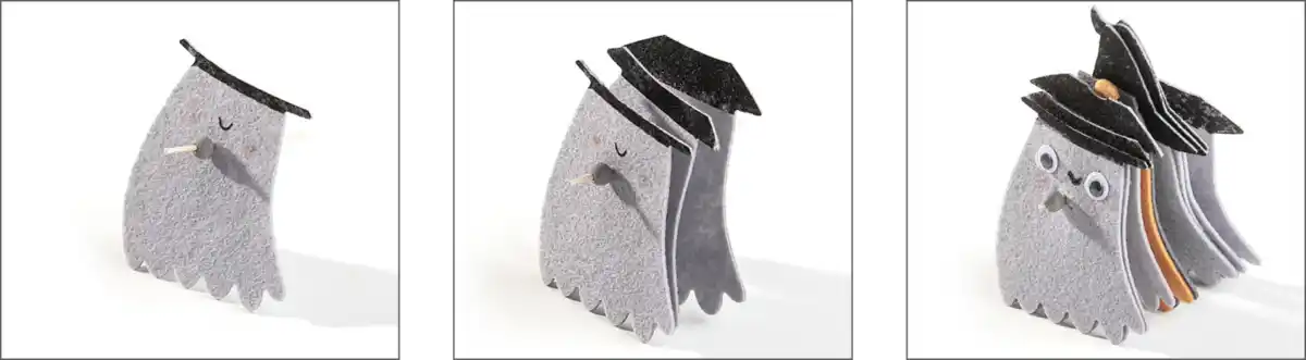 Bild 3 von IDEENWELT Filz-Bastelset Halloween + 1 Girlande