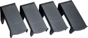 IDEENWELT 4er Set Schuhstapler anthrazit