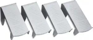 IDEENWELT 4er Set Schuhstapler taupe