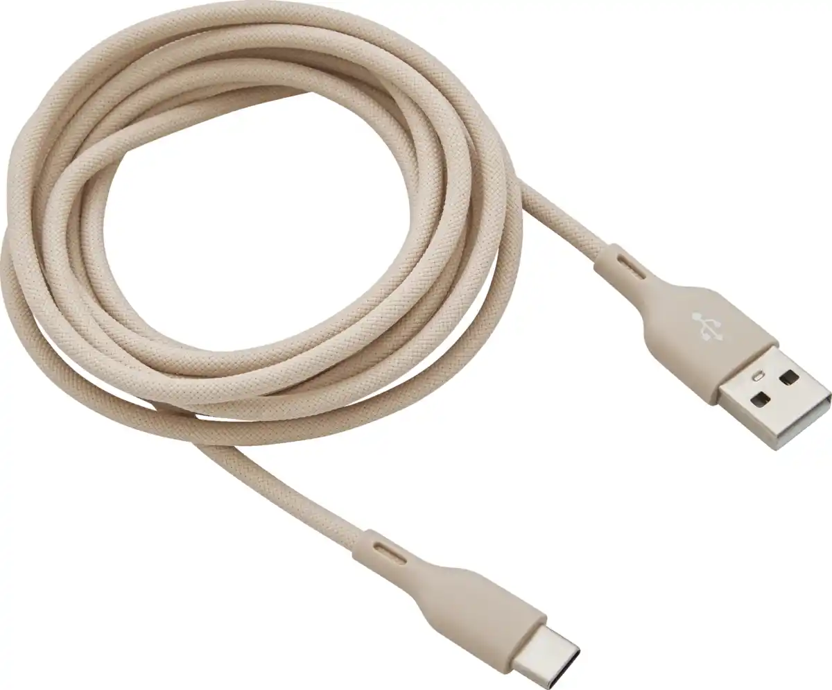 Bild 1 von IDEENWELT Lade- & Datenkabel beige USB-A auf USB-C