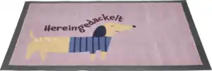 IDEENWELT Schmutzfangmatte "Hereingedackelt"