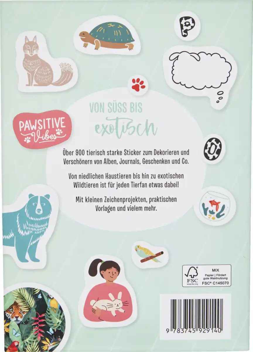 Bild 2 von IDEENWELT Stickerbuch Tiere