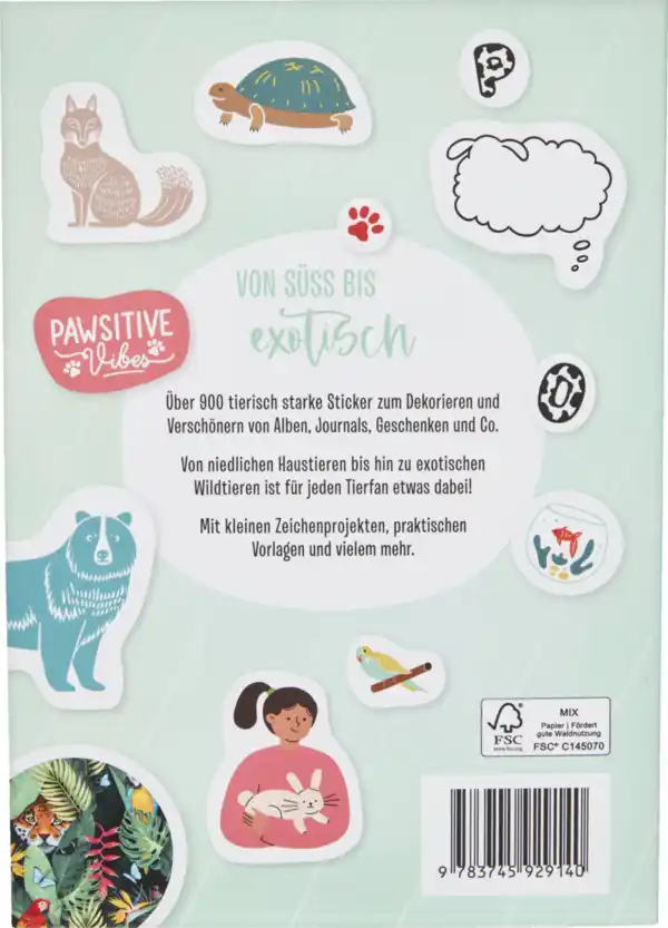 Bild 2 von IDEENWELT Stickerbuch Tiere