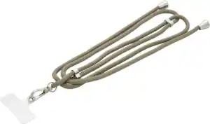 IDEENWELT Handykette mit Pad braun/silber