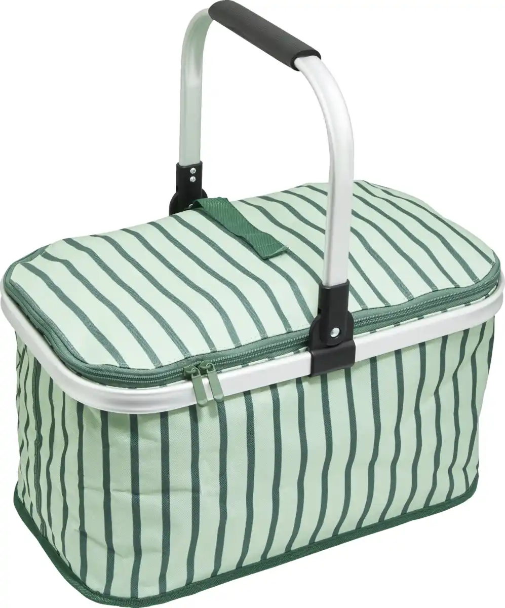 Bild 1 von IDEENWELT Einkaufskorb mint/gestreift