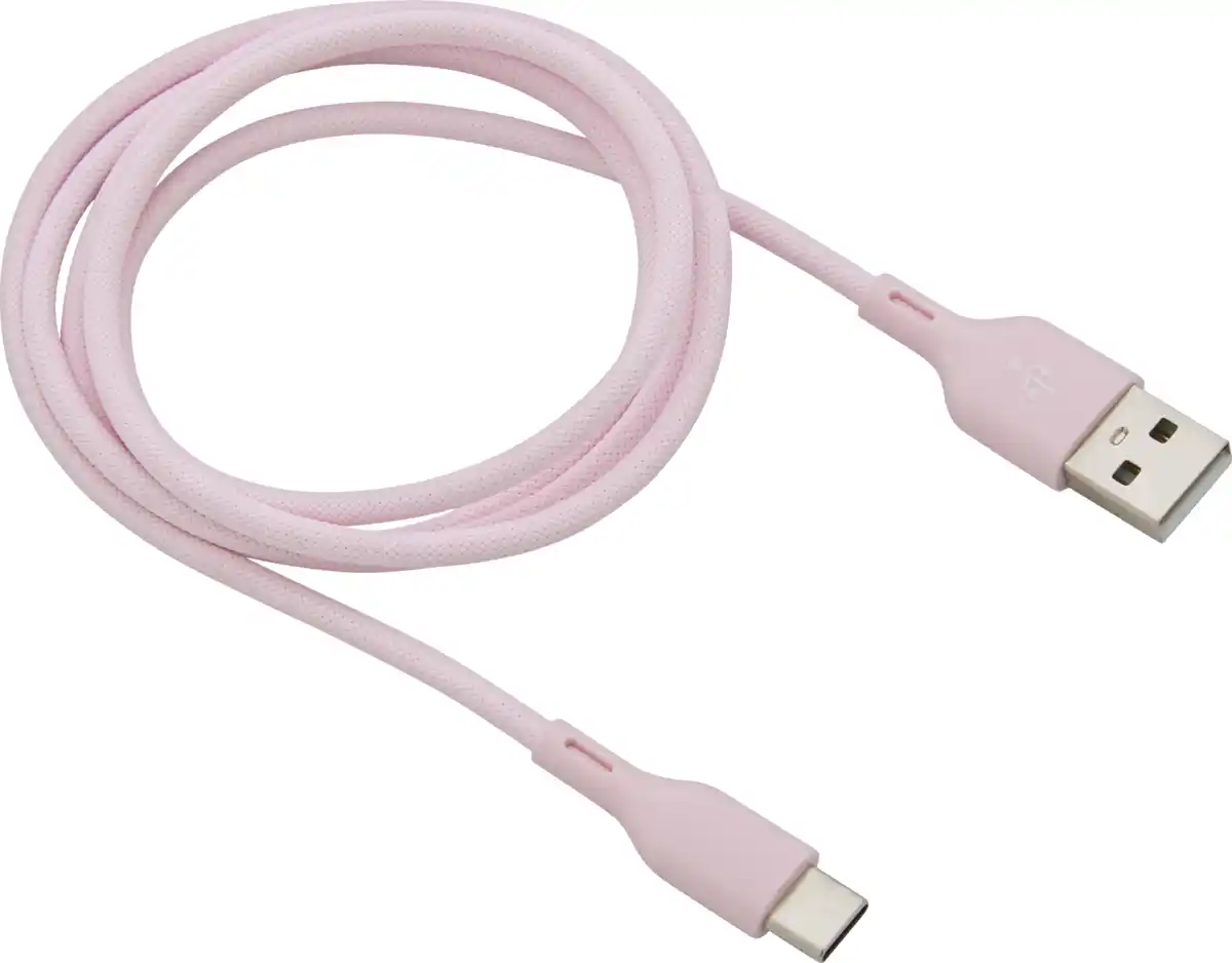 Bild 1 von IDEENWELT Lade- & Datenkabel rosa USB-A auf USB-C