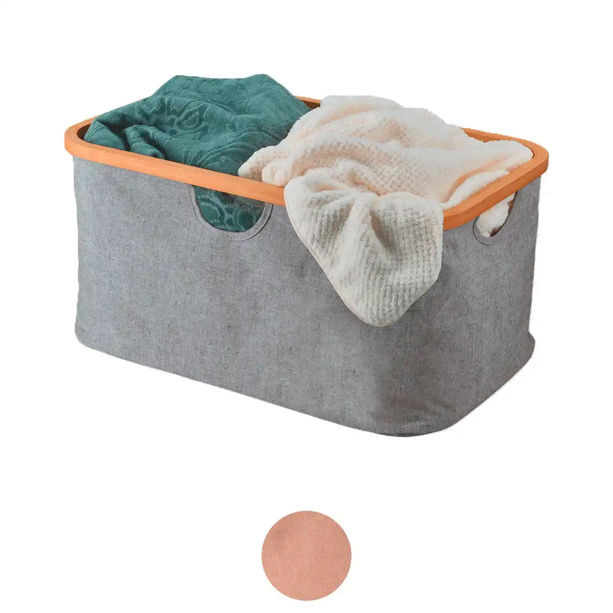 Bild 1 von HOME CREATION Zusammenklappbarer Bambuskorb