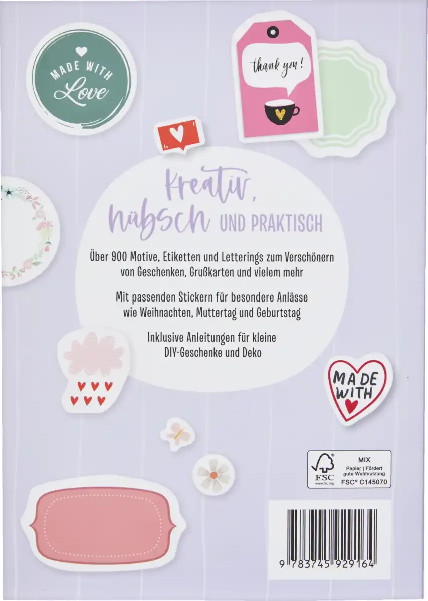 Bild 2 von IDEENWELT Stickerbuch Etiketten, Sprüche & mehr