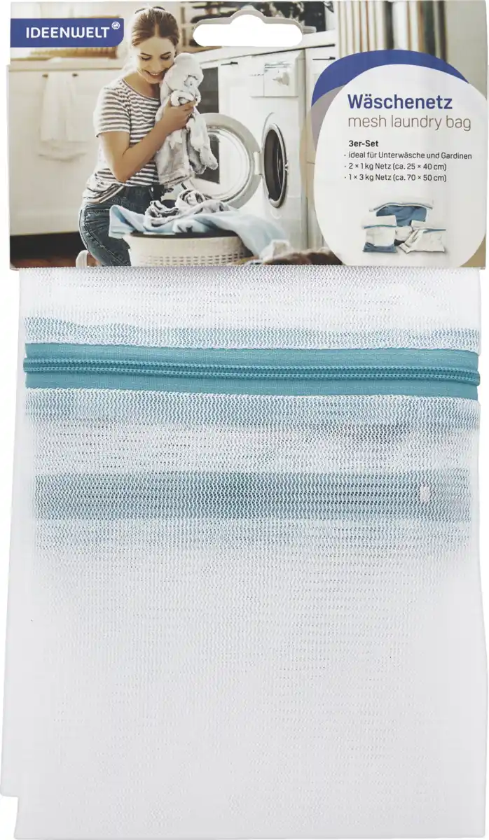 Bild 1 von IDEENWELT 3er Set Wäschenetz
