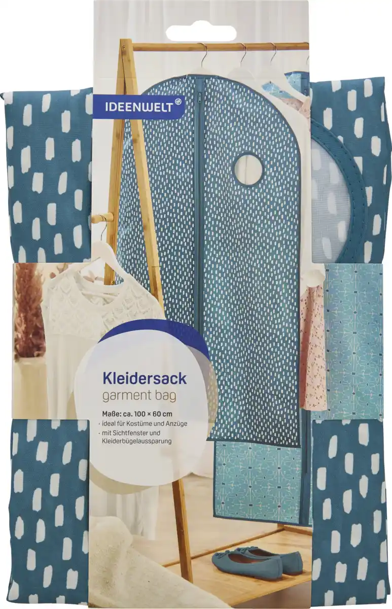 Bild 1 von IDEENWELT Kleidersack grafisch kurz