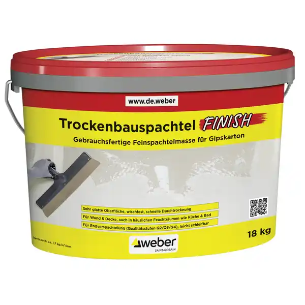 Bild 1 von Saint-Gobain Weber Trockenbauspachtel 'Finish' 18 kg