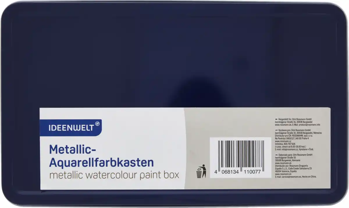 Bild 2 von IDEENWELT Aquarellfarbkasten Metallic