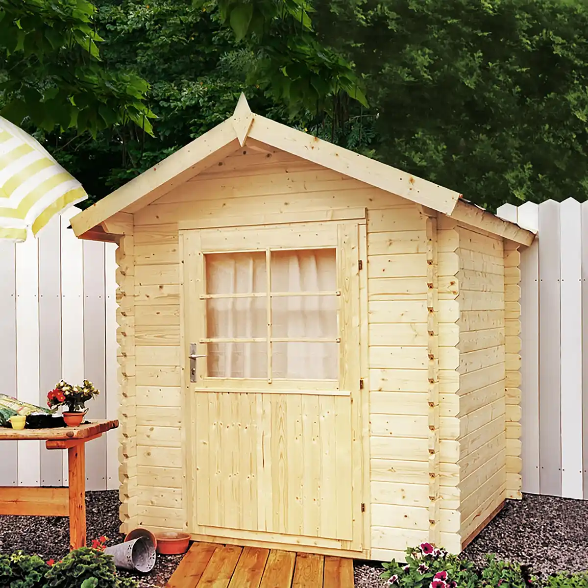 Bild 1 von WOLFF FINNHAUS Gartenhaus »Max«, Holz, BxHxT: 210 x 222 x 180 cm (Außenmaße inkl. Dachüberstand)