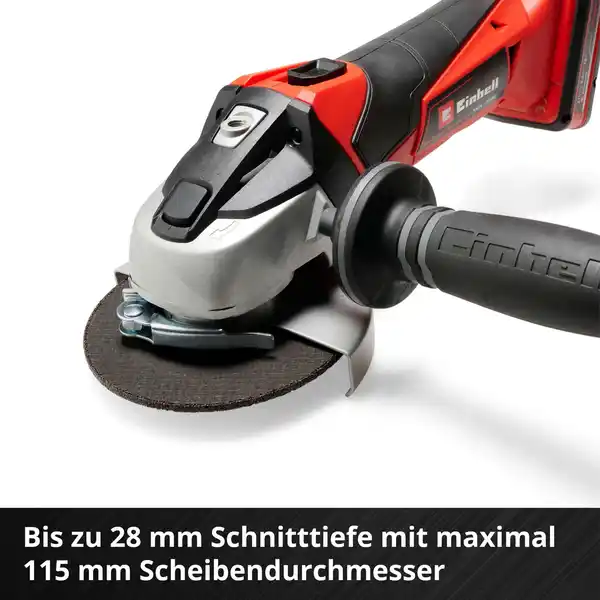 Bild 4 von EINHELL Akku-Winkelschleifer „TE-AG 18/115 Li-Solo“, 18 V, ohne Akku