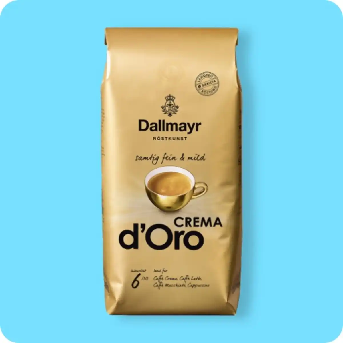 Bild 1 von DALLMAYR Crema d’Oro, Ganze Bohnen
