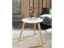 Bild 2 von LIVARNO home Beistelltisch, aus Massivholz, Ø40cm