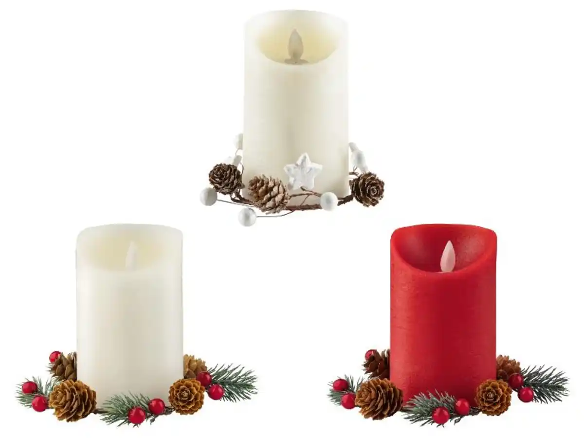 Bild 1 von LIVARNO home LED-Echtwachskerze, inkl. Batterien