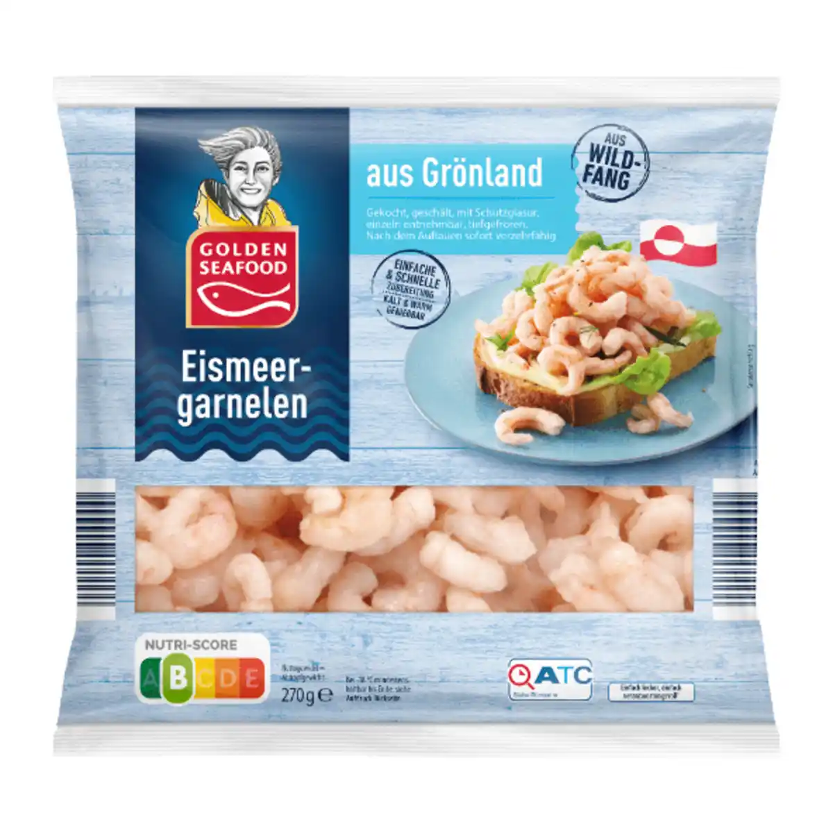 Bild 1 von GOLDEN SEAFOOD Eismeergarnelen 270g