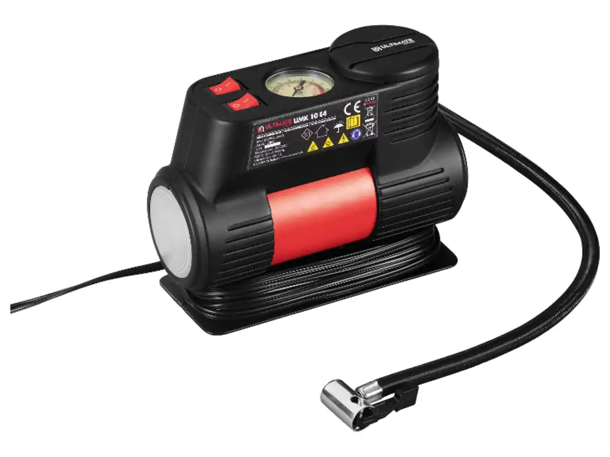 Bild 1 von ULTIMATE SPEED® Mini-Kompressor »UMK 10 E4 «, mit integriertem Manometer