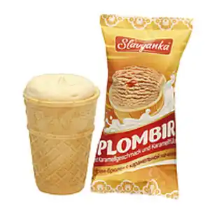Eiskrem Slavyanka mit Karamellgeschmack und Karamellfüllung ...