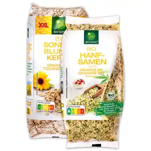 Bio Sonne Bio-Sonnenblumenkerne XXL / Hanfsamen