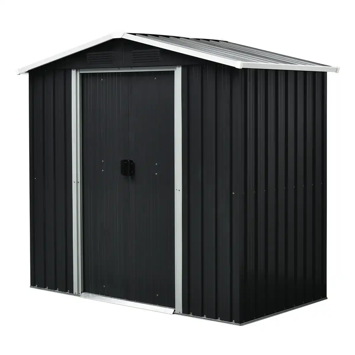 Bild 1 von PERGART Gerätehaus »Düsseldorf II«, Metall, BxHxT: 194 x 184 x 110 cm (Außenmaße inkl. Dachüberstand)