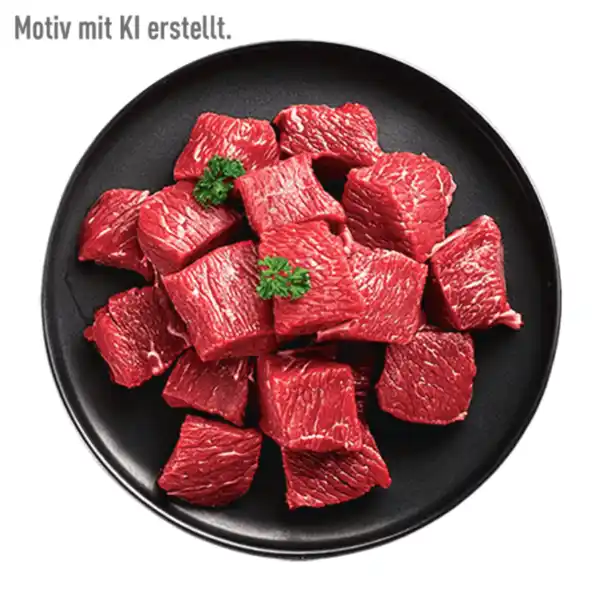 Bild 1 von MEINE METZGEREI Rindergulasch 500g