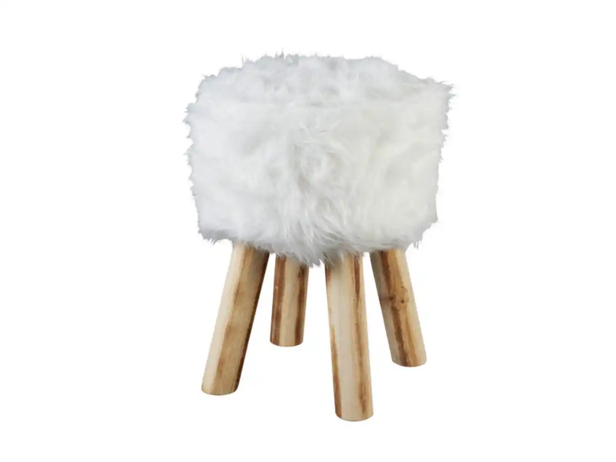Bild 2 von LIVARNO home Fellhocker, aus Kunstfell