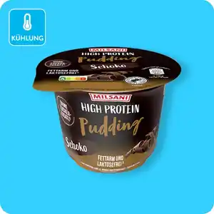 MILSANI High-Protein-Pudding, Verschiedene Sorten