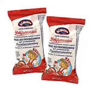 Riegel aus Frischkäsemasse "Utrennij" mit 14 % aromatisierte...