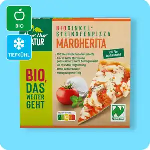 NUR NUR NATUR Bio-Dinkel-Steinofenpizza, Margherita